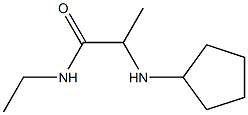 2-(cyclopentylamino)-N-ethylpropanamide Structure