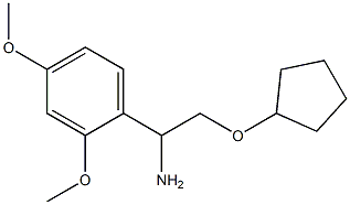 2-(cyclopentyloxy)-1-(2,4-dimethoxyphenyl)ethanamine Structure