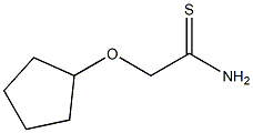 2-(cyclopentyloxy)ethanethioamide Structure