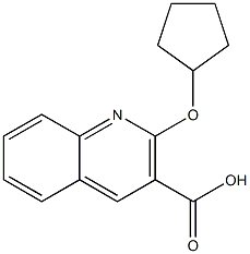 2-(cyclopentyloxy)quinoline-3-carboxylic acid Structure