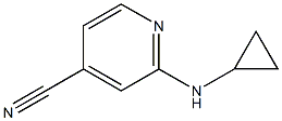 2-(cyclopropylamino)isonicotinonitrile Structure