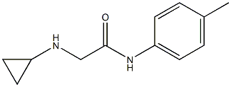 2-(cyclopropylamino)-N-(4-methylphenyl)acetamide 구조식 이미지