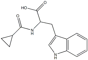 2-(cyclopropylformamido)-3-(1H-indol-3-yl)propanoic acid Structure