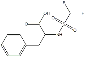2-(difluoromethane)sulfonamido-3-phenylpropanoic acid 구조식 이미지