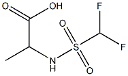 2-(difluoromethane)sulfonamidopropanoic acid Structure