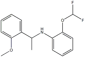 2-(difluoromethoxy)-N-[1-(2-methoxyphenyl)ethyl]aniline 구조식 이미지