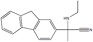 2-(ethylamino)-2-(9H-fluoren-2-yl)propanenitrile Structure