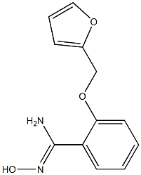 2-(furan-2-ylmethoxy)-N'-hydroxybenzene-1-carboximidamide 구조식 이미지