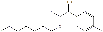 2-(heptyloxy)-1-(4-methylphenyl)propan-1-amine Structure