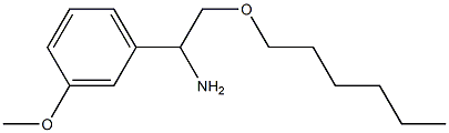 2-(hexyloxy)-1-(3-methoxyphenyl)ethan-1-amine 구조식 이미지