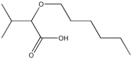 2-(hexyloxy)-3-methylbutanoic acid 구조식 이미지