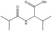 2-(isobutyrylamino)-3-methylbutanoic acid 구조식 이미지
