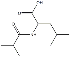 2-(isobutyrylamino)-4-methylpentanoic acid 구조식 이미지