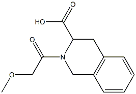 2-(methoxyacetyl)-1,2,3,4-tetrahydroisoquinoline-3-carboxylic acid Structure