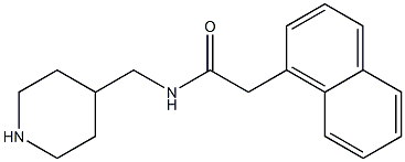 2-(naphthalen-1-yl)-N-(piperidin-4-ylmethyl)acetamide 구조식 이미지