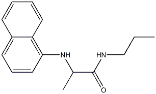 2-(naphthalen-1-ylamino)-N-propylpropanamide Structure