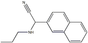 2-(naphthalen-2-yl)-2-(propylamino)acetonitrile 구조식 이미지