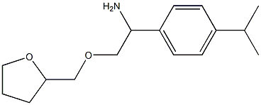 2-(oxolan-2-ylmethoxy)-1-[4-(propan-2-yl)phenyl]ethan-1-amine 구조식 이미지