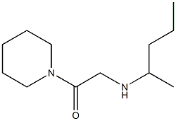 2-(pentan-2-ylamino)-1-(piperidin-1-yl)ethan-1-one Structure