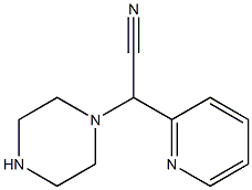 2-(piperazin-1-yl)-2-(pyridin-2-yl)acetonitrile Structure