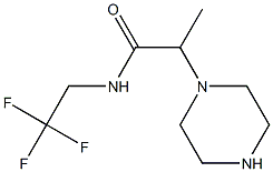 2-(piperazin-1-yl)-N-(2,2,2-trifluoroethyl)propanamide Structure