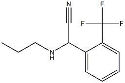 2-(propylamino)-2-[2-(trifluoromethyl)phenyl]acetonitrile Structure