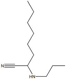 2-(propylamino)octanenitrile Structure
