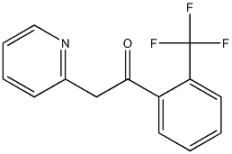 2-(pyridin-2-yl)-1-[2-(trifluoromethyl)phenyl]ethan-1-one 구조식 이미지