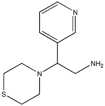 2-(pyridin-3-yl)-2-(thiomorpholin-4-yl)ethan-1-amine Structure