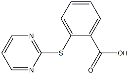 2-(pyrimidin-2-ylthio)benzoic acid 구조식 이미지