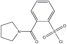 2-(pyrrolidin-1-ylcarbonyl)benzene-1-sulfonyl chloride 구조식 이미지