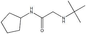 2-(tert-butylamino)-N-cyclopentylacetamide 구조식 이미지