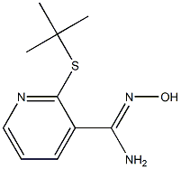 2-(tert-butylsulfanyl)-N'-hydroxypyridine-3-carboximidamide 구조식 이미지