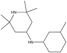 2,2,6,6-tetramethyl-N-(3-methylcyclohexyl)piperidin-4-amine 구조식 이미지