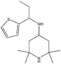 2,2,6,6-tetramethyl-N-[1-(thiophen-2-yl)propyl]piperidin-4-amine Structure
