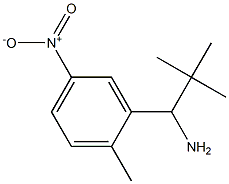 2,2-dimethyl-1-(2-methyl-5-nitrophenyl)propan-1-amine Structure