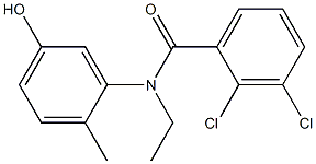 2,3-dichloro-N-ethyl-N-(5-hydroxy-2-methylphenyl)benzamide Structure