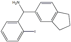 2,3-dihydro-1H-inden-5-yl(2-iodophenyl)methanamine 구조식 이미지