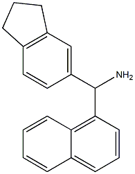 2,3-dihydro-1H-inden-5-yl(naphthalen-1-yl)methanamine Structure