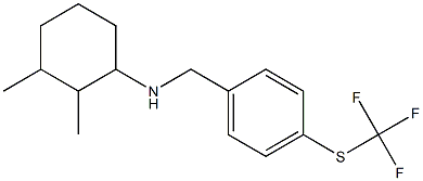 2,3-dimethyl-N-({4-[(trifluoromethyl)sulfanyl]phenyl}methyl)cyclohexan-1-amine Structure
