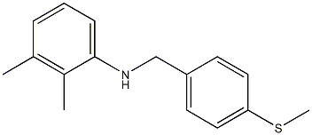 2,3-dimethyl-N-{[4-(methylsulfanyl)phenyl]methyl}aniline Structure