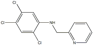 2,4,5-trichloro-N-(pyridin-2-ylmethyl)aniline Structure