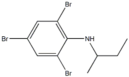 2,4,6-tribromo-N-(butan-2-yl)aniline Structure