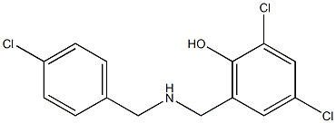 2,4-dichloro-6-({[(4-chlorophenyl)methyl]amino}methyl)phenol 구조식 이미지