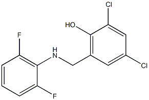 2,4-dichloro-6-{[(2,6-difluorophenyl)amino]methyl}phenol 구조식 이미지