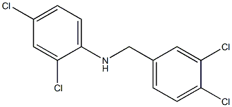 2,4-dichloro-N-[(3,4-dichlorophenyl)methyl]aniline Structure