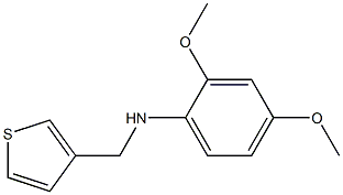 2,4-dimethoxy-N-(thiophen-3-ylmethyl)aniline 구조식 이미지