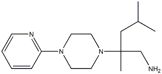 2,4-dimethyl-2-(4-pyridin-2-ylpiperazin-1-yl)pentan-1-amine 구조식 이미지