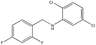 2,5-dichloro-N-[(2,4-difluorophenyl)methyl]aniline 구조식 이미지