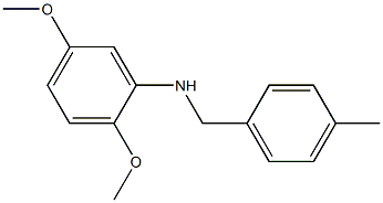 2,5-dimethoxy-N-[(4-methylphenyl)methyl]aniline Structure